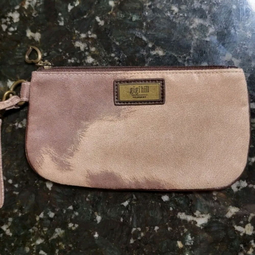 Gigi Hill Los Angeles Wristlet Marilyn Wester Cowhide Faux Wallet